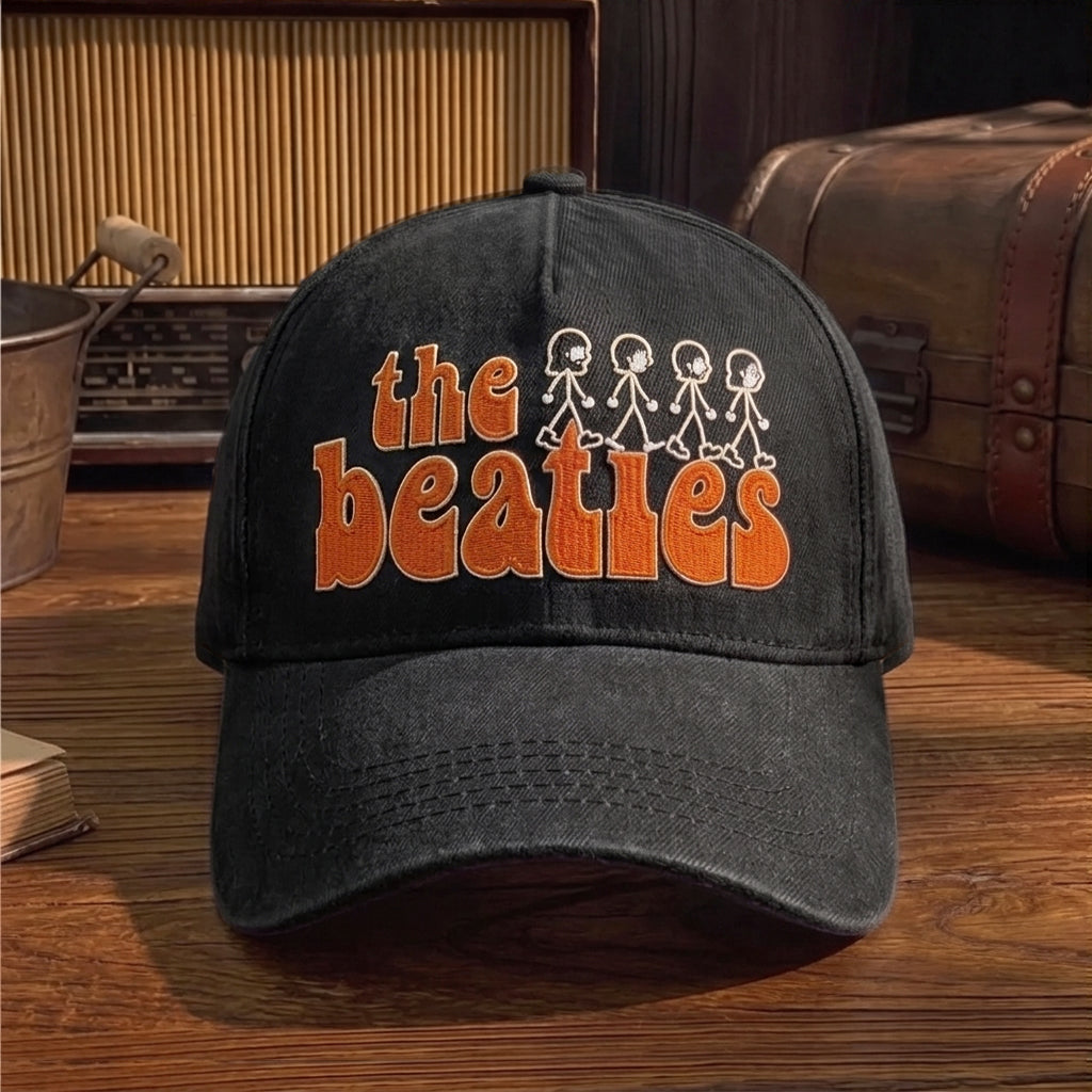 TBE Retro Stick Figures Premium Denim Cap QH