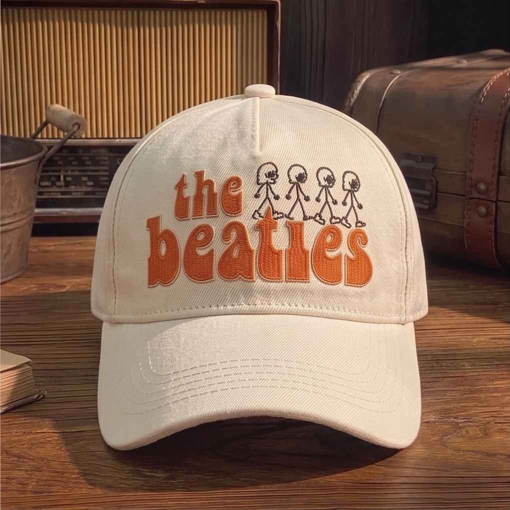 TBE Retro Stick Figures Premium Denim Cap QH