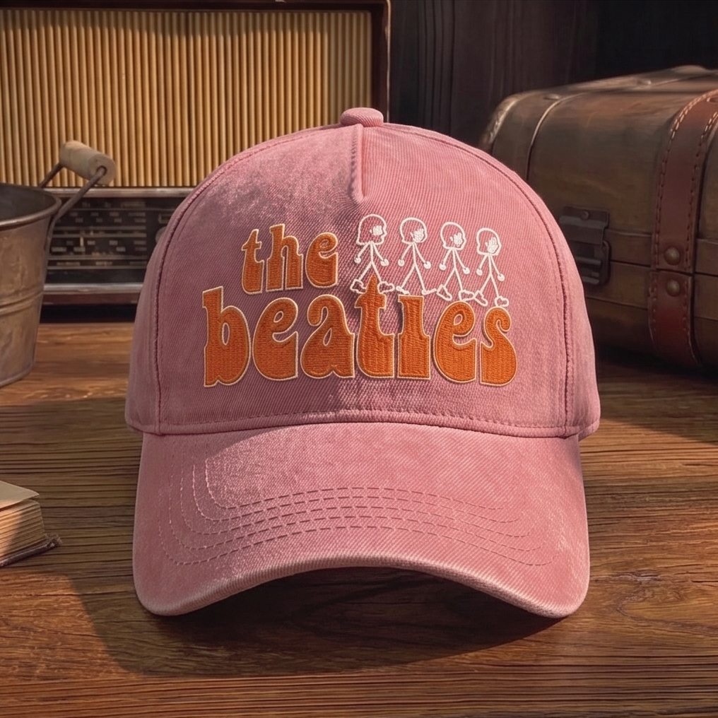 TBE Retro Stick Figures Premium Denim Cap QH