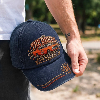 TDH Orange 01 Classic Car Premium Denim Cap QHA