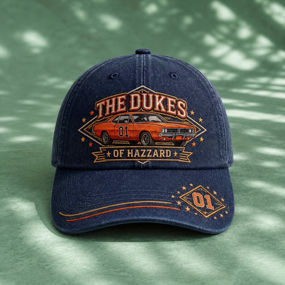 TDH Orange 01 Classic Car Premium Denim Cap QHA