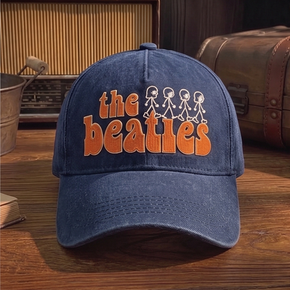 TBE Retro Stick Figures Premium Denim Cap QH