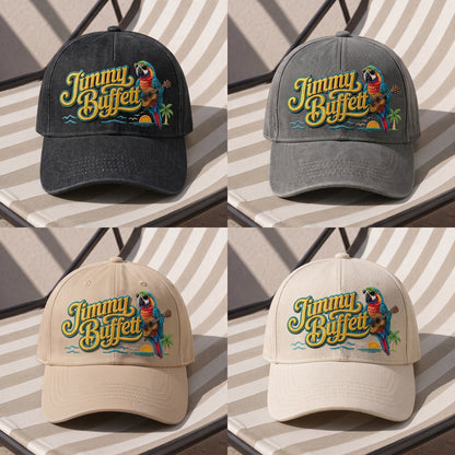 JBU Tropical Parrot Premium Denim Cap QHA