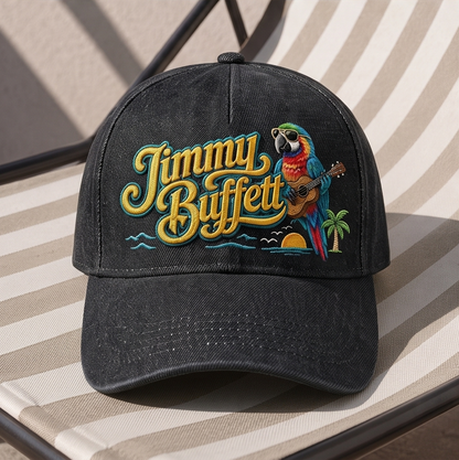 JBU Tropical Parrot Premium Denim Cap QHA