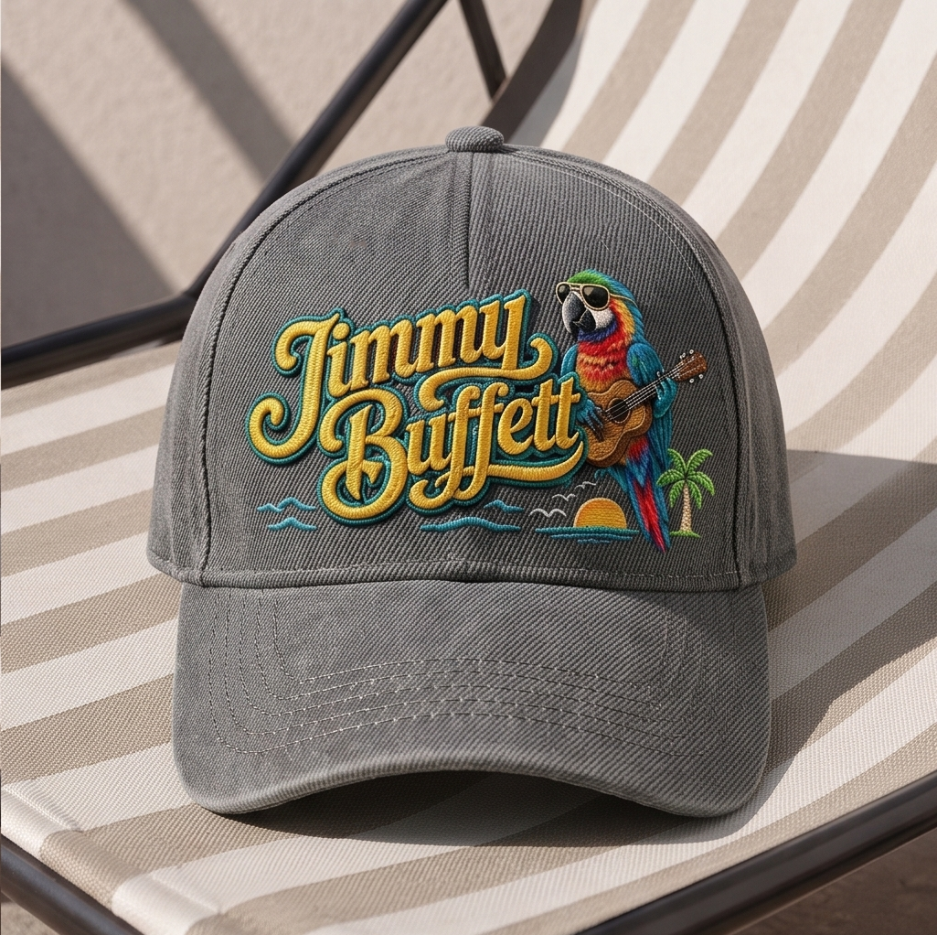 JBU Tropical Parrot Premium Denim Cap QHA