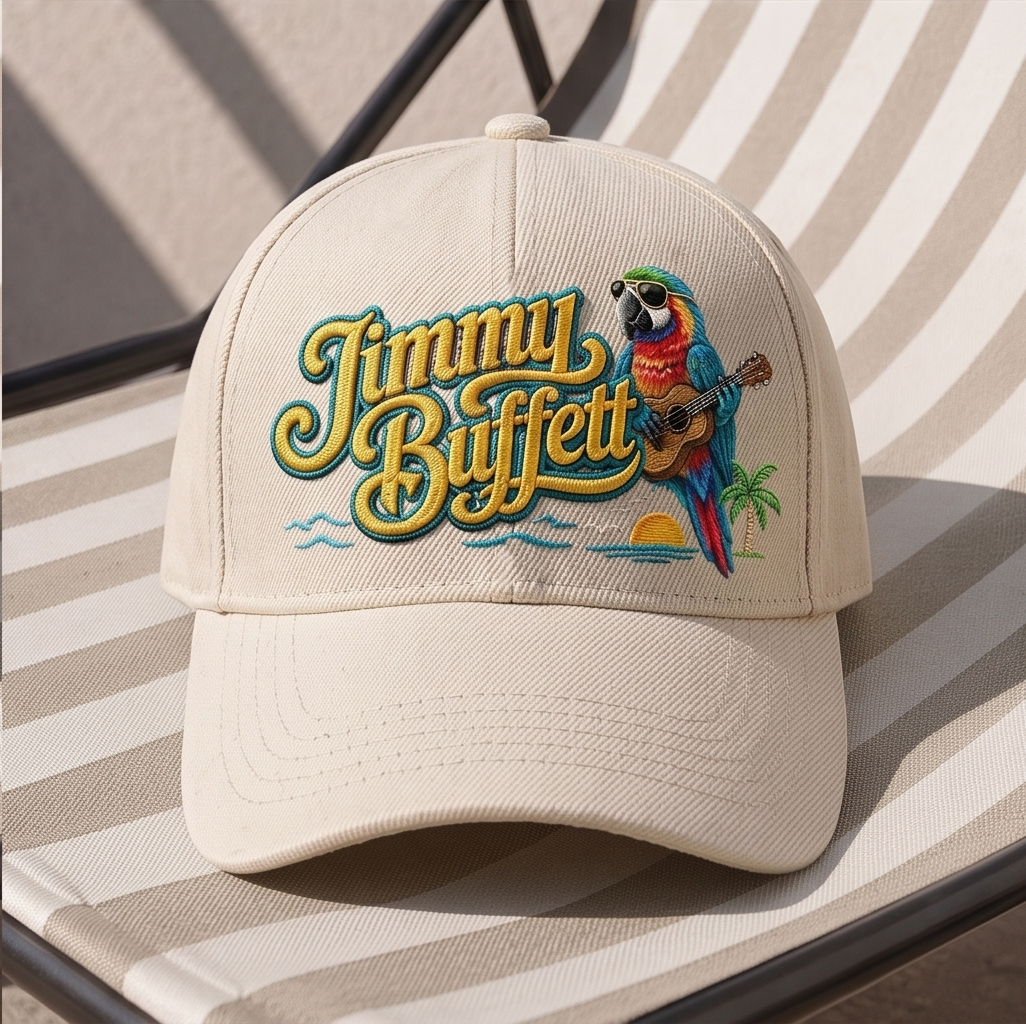 JBU Tropical Parrot Premium Denim Cap QHA