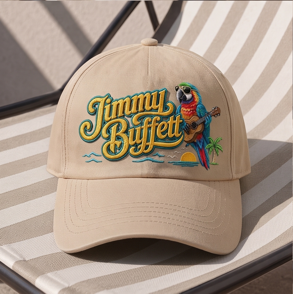 JBU Tropical Parrot Premium Denim Cap QHA